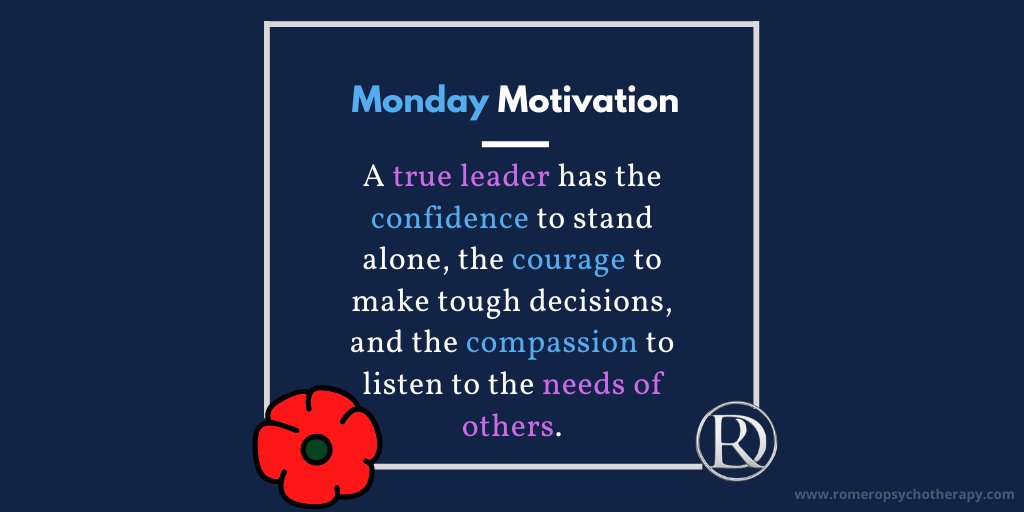 PsychotherapyRD's tweet photo. Happy Monday!! Here's this week's #MondayMotivation! This week, make some hard decisions but don't forget to pay attention to the needs of those around you as well!

#Psychotherapy #HamOnt #Counselling #GeneralMacArthur https://t.co/4md2BlmVPY