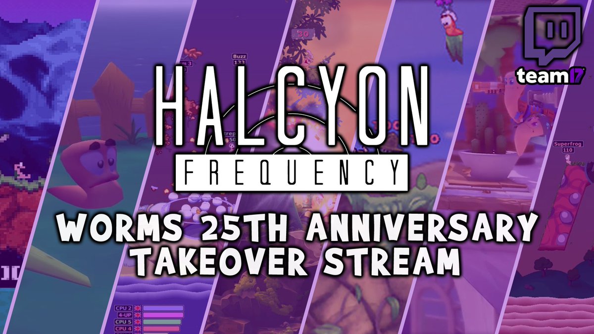 HalcyonMHz's tweet image. Tomorrow 9am-5pm GMT, we're taking over @Team17Ltd's Twitch channel to celebrate 25 years of Worms. We're starting the celebration early with a giveaway!
Follow and retweet to win keys for Worms Ultimate Mayhem, Armageddon, and Reloaded 🎁