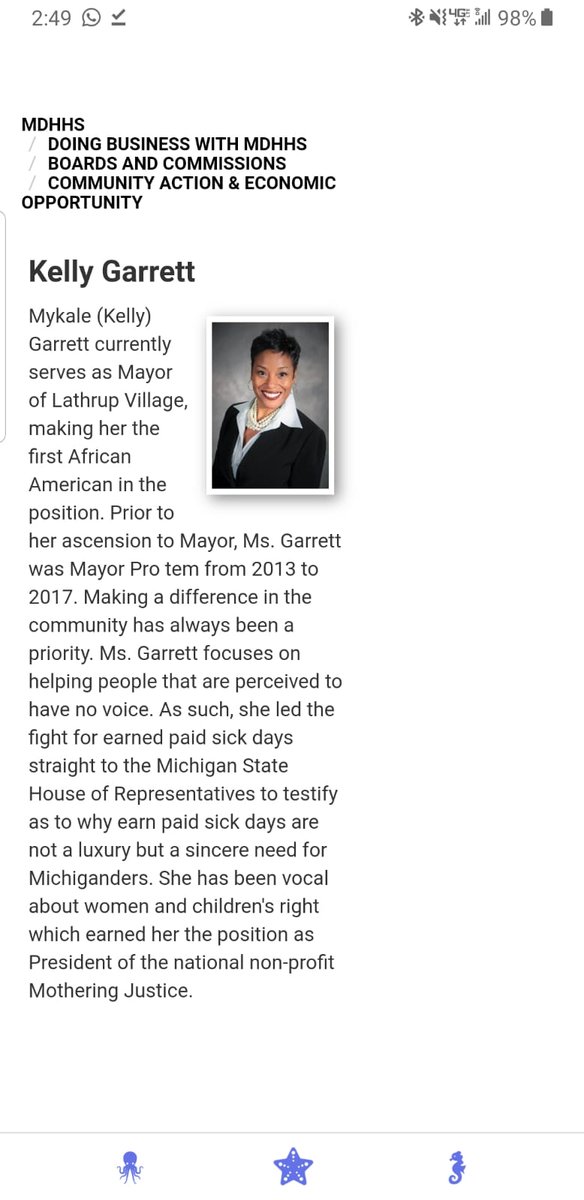 Ms. Garrett was already Mayor Pro Tempore when she was involved in executing these contracts.So she worked for Dominon and was the Mayor Pro Tempore at the same time?  https://www.michigan.gov/mdhhs/0,5885,7-339-71551_5460_41977_71226_74394-368953--,00.html