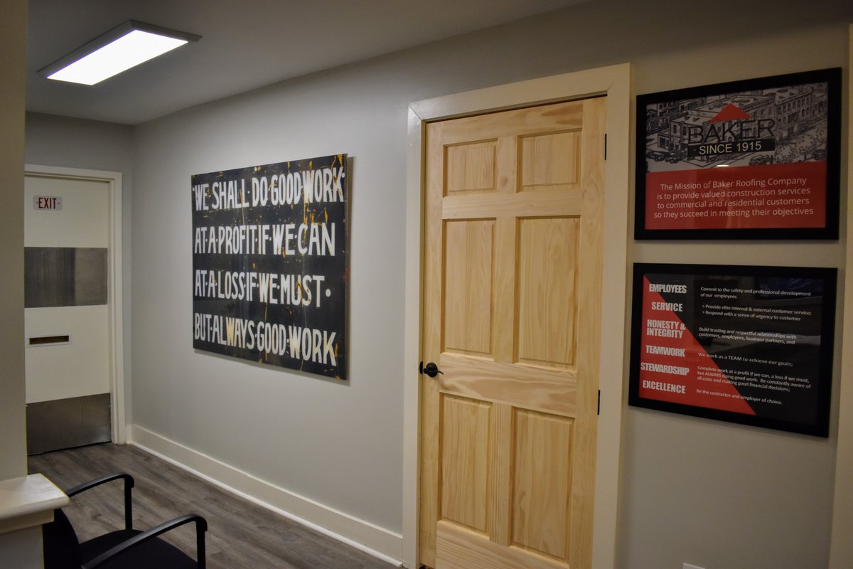 Check out our Chattanooga team in their brand NEW office space! We are excited to continue to serve the Chattanooga community and display our motto of 'Always Good Work' 😎 #BakerChattanooga #AlwaysGoodWork