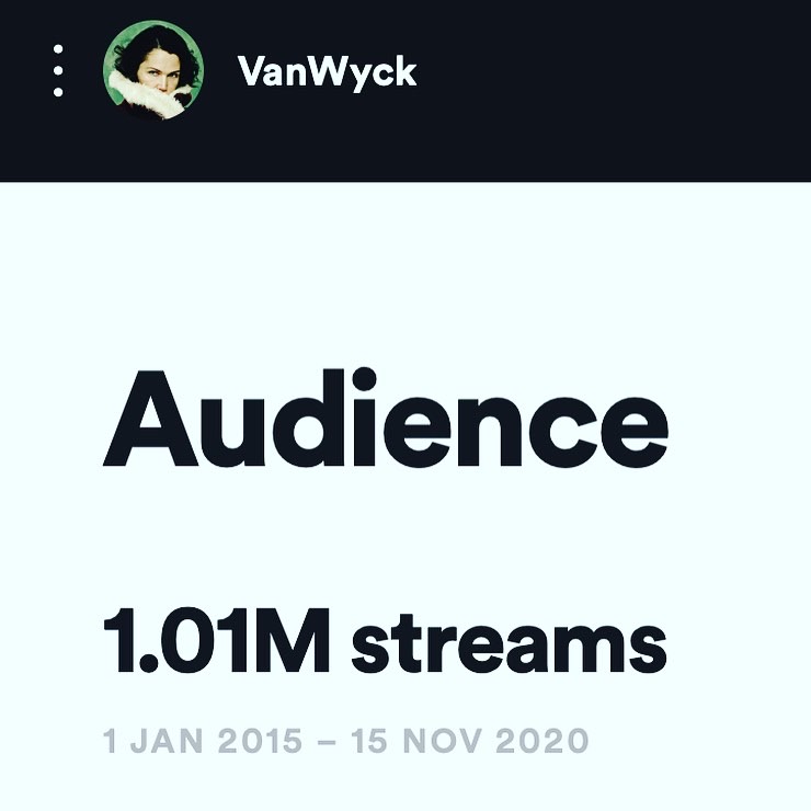 VanWyckMusic's tweet photo. ONE MILLION STREAMS!! ⭐️⭐️⭐️
Small beer for some but magnum champagne for me. 
So very lovely to share this wonderfully winding road with all you listeners around the globe.
Thanks @SpotifyNL #labmusic &amp; @Concertorecords  #onwardsandupwards #godisinthedetour https://t.co/3TRA9tsx26
