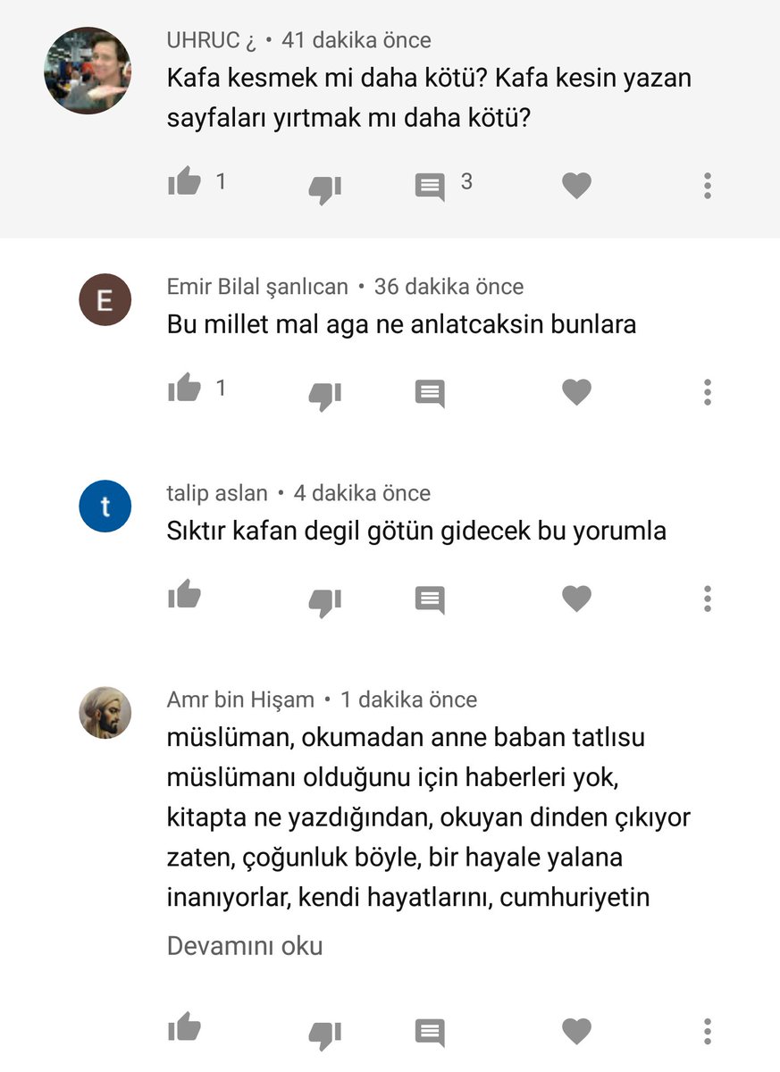 DiziReplik2's tweet photo. ibrahim atabeye destek cikan serefsizler videonun altina yazmislar buda linki girip cevabini verelim👉https://t.co/F51x6DUQpL
#ibrahimAtabeyTutuklansın https://t.co/B6MlgLMGRt