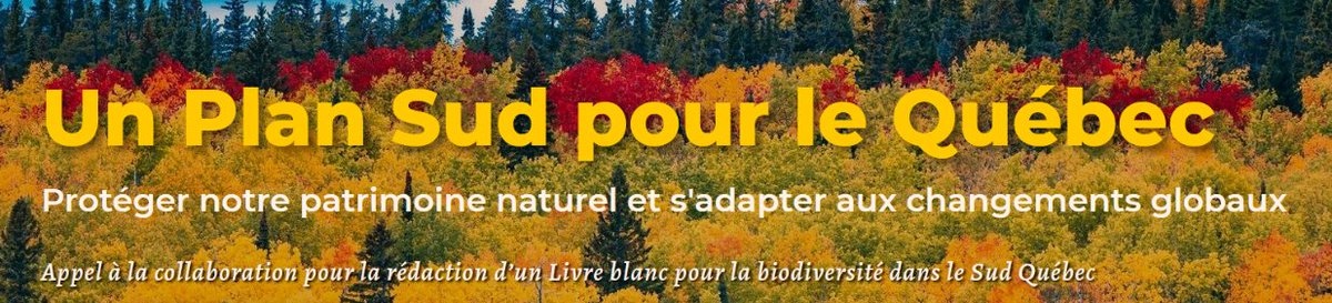 Chercheu.r.s.e.s en #écologie, acteur dans l’#aménagement du territoire, travailleu.r.e pour la #protection des milieux naturels, participez à la #creation du Livre blanc pour la protection du patrimoine naturel du sud du Québec.  livreblanc.ca