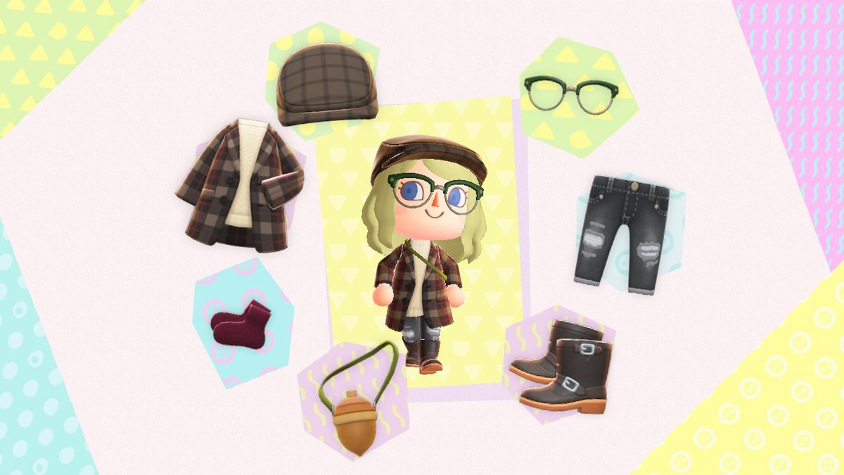 AC_wildegg's tweet photo. Off to strut amongst falling autumnal leaves  #AnimalCrossing #ACNH #NintendoSwitch https://t.co/8dSNlDjLld