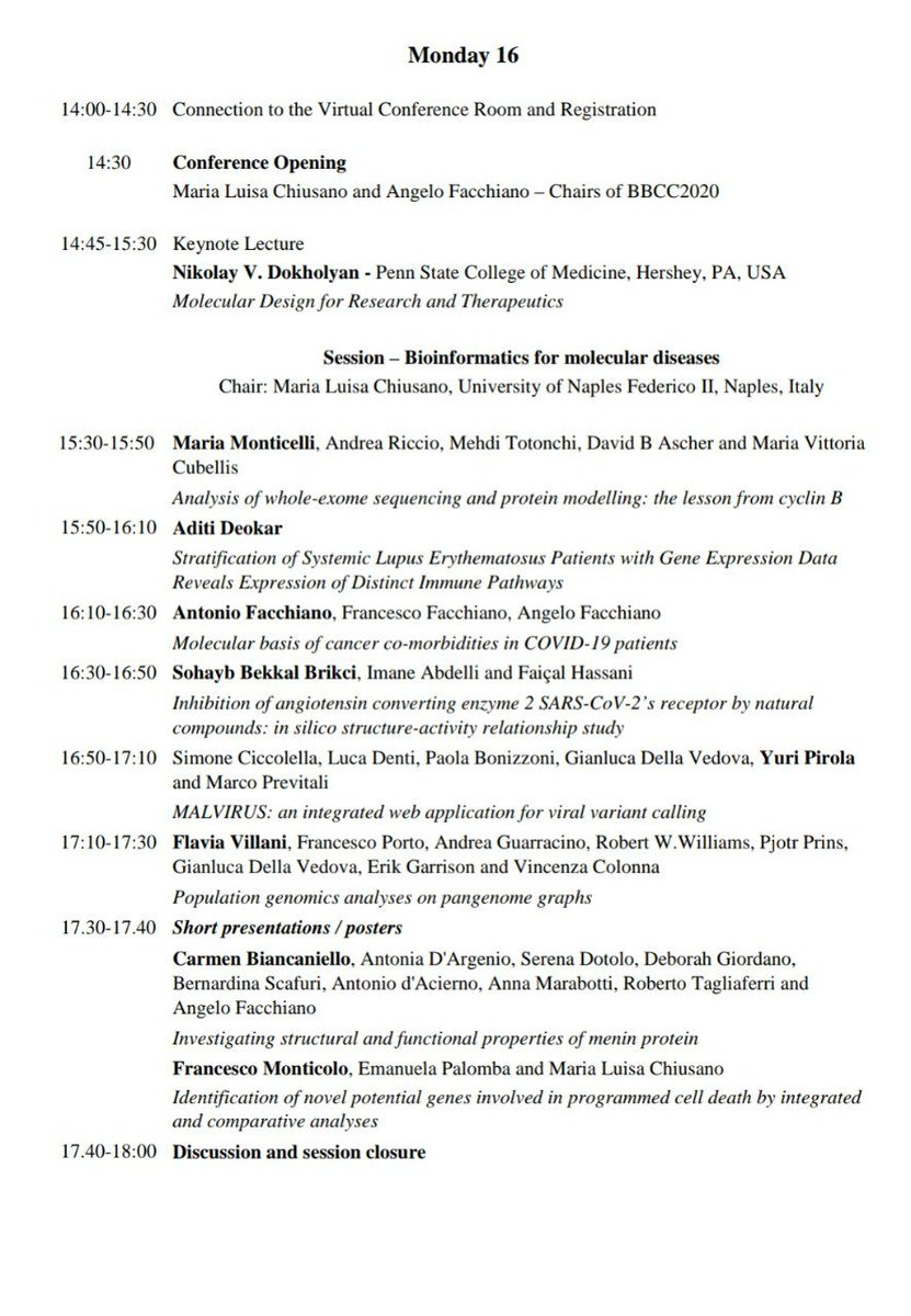 flavia_villani's tweet photo. Thanks to the meeting 'Bioinformatics and Computational Biology Conference BBCC (2020)' to this opportunity.
The slides of my talk are here:
https://t.co/iJIXismWMz
#BBCC2020 #pangenome #populationgenetics #Genomics #rustlang https://t.co/dXbasBCdta
