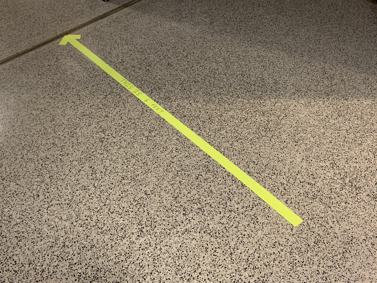 MrsKaseySmith's tweet image. My way awesome admin team is going their best to keep us all safe. #VisualReminders #WarriorWay #6Feet ⁦@GAHS_Caywood⁩ ⁦@GAHS_Rupp⁩