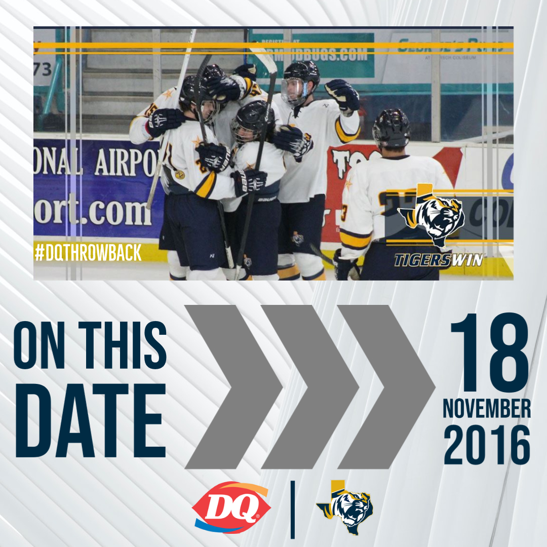 ETBU_Hockey's tweet photo. #ICYMI | #OnThisDate 
🗓️| November 18, 2016
➡️| @ETBU_Hockey 🏒

⤵️⤵️⤵️⤵️
https://t.co/owhQcoWVrN

#TigersUnite | #TexasTigers | #ETBU🐯 | #DQThrowback https://t.co/GFyHDGAPjR