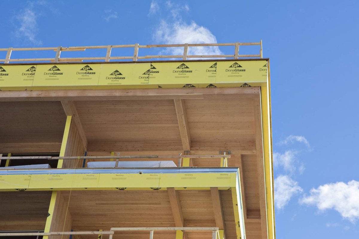 CrossLam CLT stores carbon and produces fewer greenhouse gas emissions during manufacture. The wood fibre used in CrossLam CLT is traceable from certified forests to the consumer. #masstimber