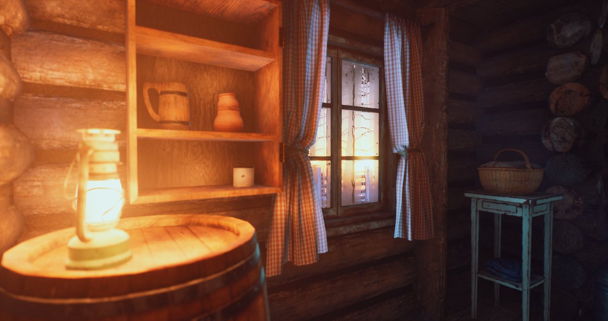 IoanaOprisan's tweet photo. Cabin relights done! Thank you @GabroMedia and @UnrealEngine for making this environment available to us, I absolutely love it! More screenshots at https://t.co/zuLNlPXork #lighting #UnrealEngine #UnrealEngine4 #gamedev #gamedeveloper https://t.co/PzAgL6p7iV