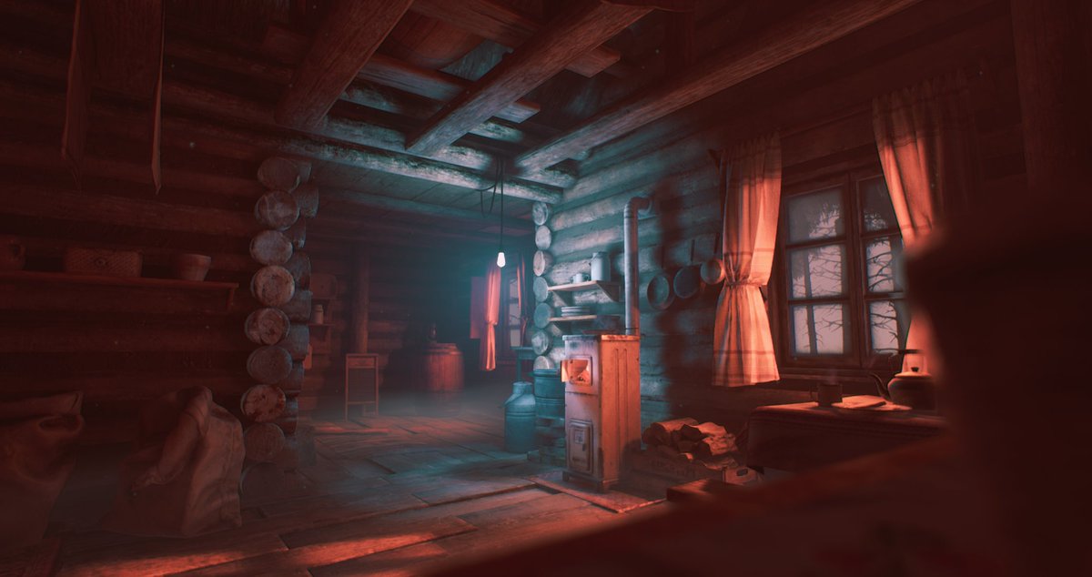 IoanaOprisan's tweet photo. Cabin relights done! Thank you @GabroMedia and @UnrealEngine for making this environment available to us, I absolutely love it! More screenshots at https://t.co/zuLNlPXork #lighting #UnrealEngine #UnrealEngine4 #gamedev #gamedeveloper https://t.co/PzAgL6p7iV