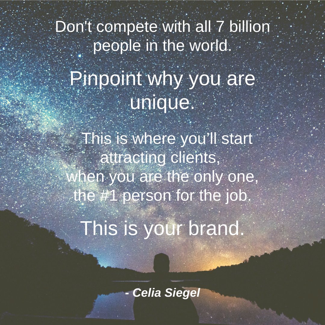 CeliaSiegel's tweet photo. There are 7 billion people on the planet, but there is only one you.
If you brand correctly, you can shine a light into who you are and why you are not a commodity! This is why branding is so empowering.
.
.
.
.
#csmtip #brandingtip #branding #vo #voiceover #vobrand #beauthentic https://t.co/zaXdHhZbM8