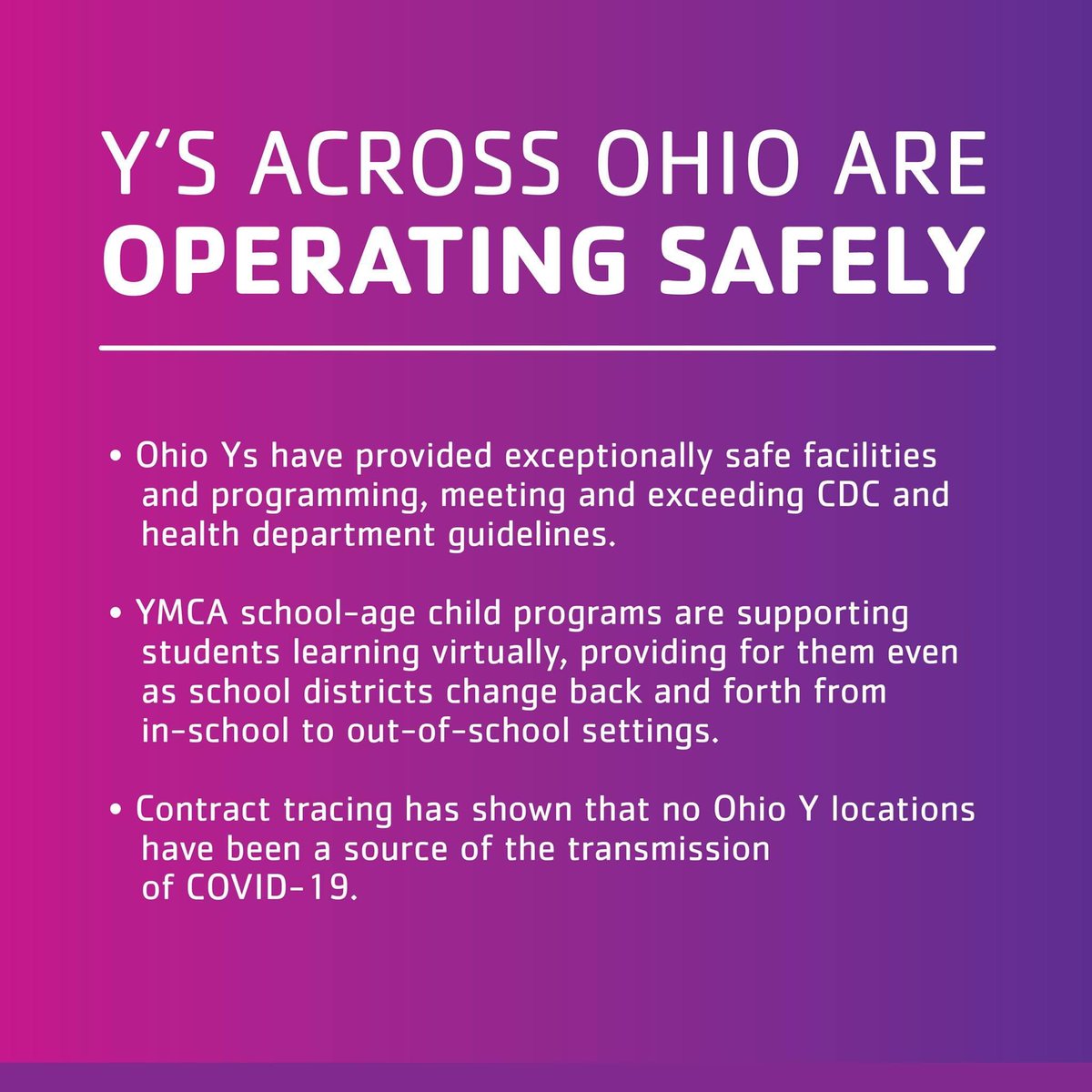 Sue_B8's tweet photo. @GovMikeDeWine @OHdeptofhealth please don’t close our YMCA https://t.co/GWy9b9G16R