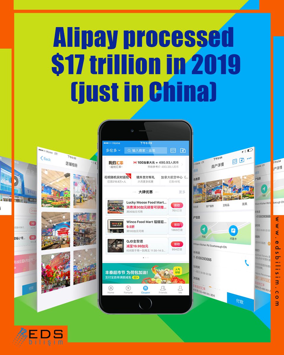 edsbilisim's tweet photo. Alipay processed $17 trillion in 2019 Just in China
#Alipay #pay #paysystems #transaction #china https://t.co/SbTZ4P1qYe