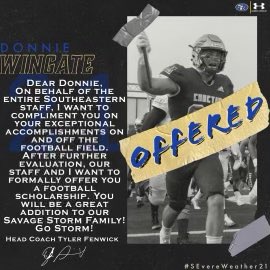 Blessed to receive an offer from Southeastern Oklahoma State University! Thank you <a href="/Coach_JHarness/">Coach Harness</a> for this opportunity ❗️🐝