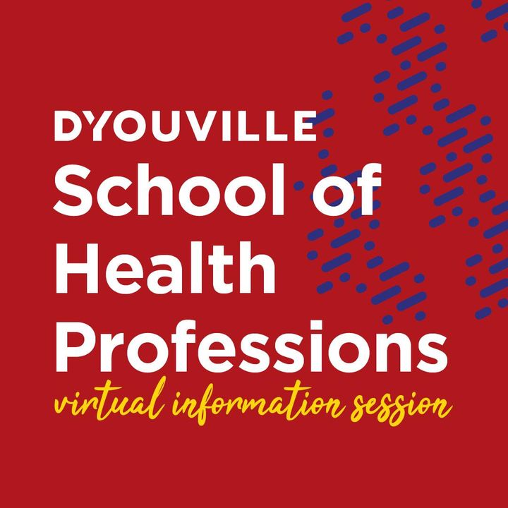 DYouville's tweet photo. Still time to sign up: We've created a great way for folks to learn about our School of Health Profession programs, and meet some of the people who make DโYouville special, at our Virtual Information Session tomorrow, November 17 at 6:30 PM. Register here: https://t.co/aNhWaZh6Kn https://t.co/u23nkboytY