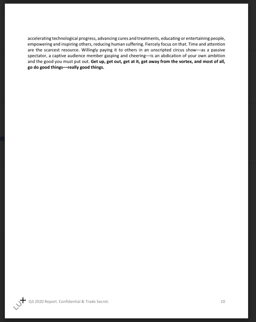 32/ ...Time and attention are the scarcest resource. ...Get up, get out, get at it, get away from the vortex, and most of all, go DO GOOD THINGS — really good things.