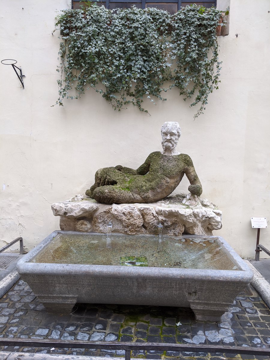 Located on the other end of town by the Piazza di Spagna is another ancient reclining statue - although a bit less elegant. Known fondly as 'babuino' because of its awkward monkey-like appearance, this strange speaking statue once depicted a Satyr (the head is a later addition).