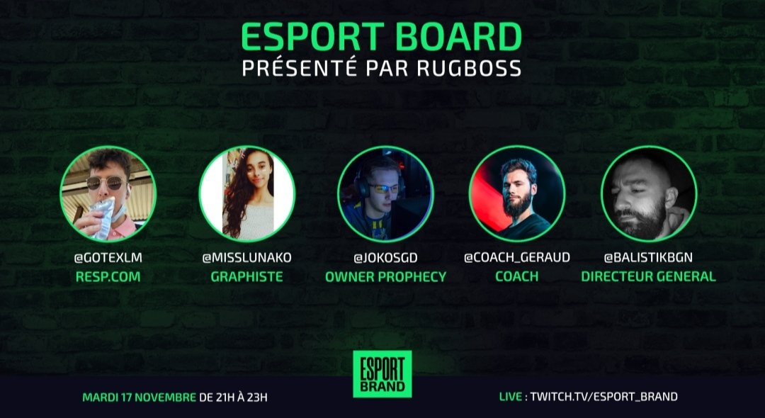 EsportBrand's tweet photo. [ #EsportBoard 📽] 

Un casting de qualité, une structure en pleine évolution et des invités expérimentés. Voici le programme de cette 6ème édition ! 🎙

Rendez-vous demain de 21 h à 23 h pour cet eSport Board spécial @ProphecyESC ! 🧙‍♂️ https://t.co/ZaxDHMl2n3