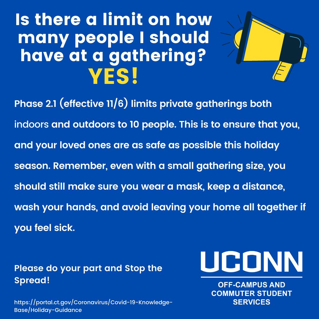 UCONNOffCampus's tweet photo. Do your part to stop the spread! https://t.co/QoA16Di5Tk