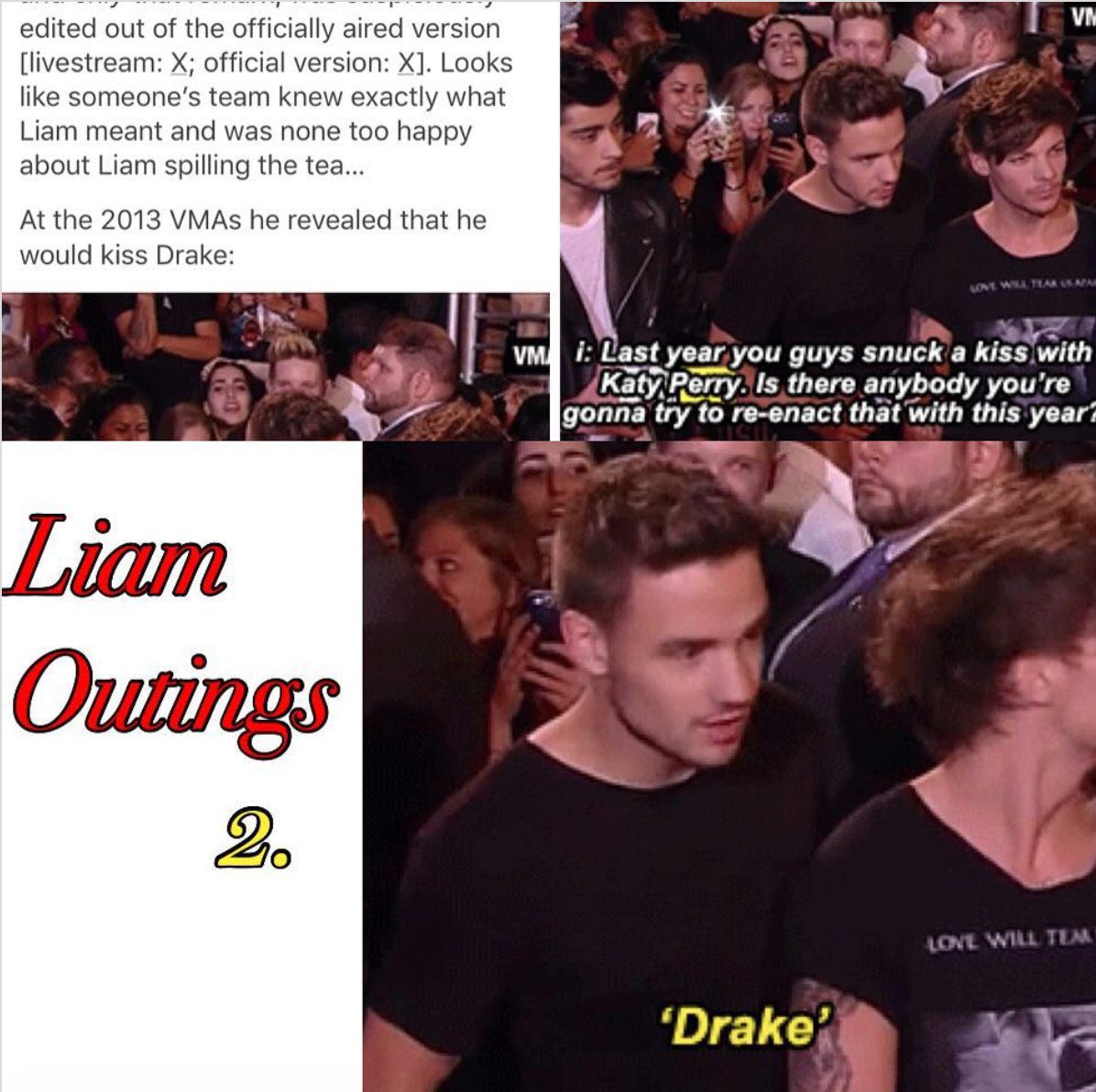 outing 2liam talks about wanting to kiss drake
