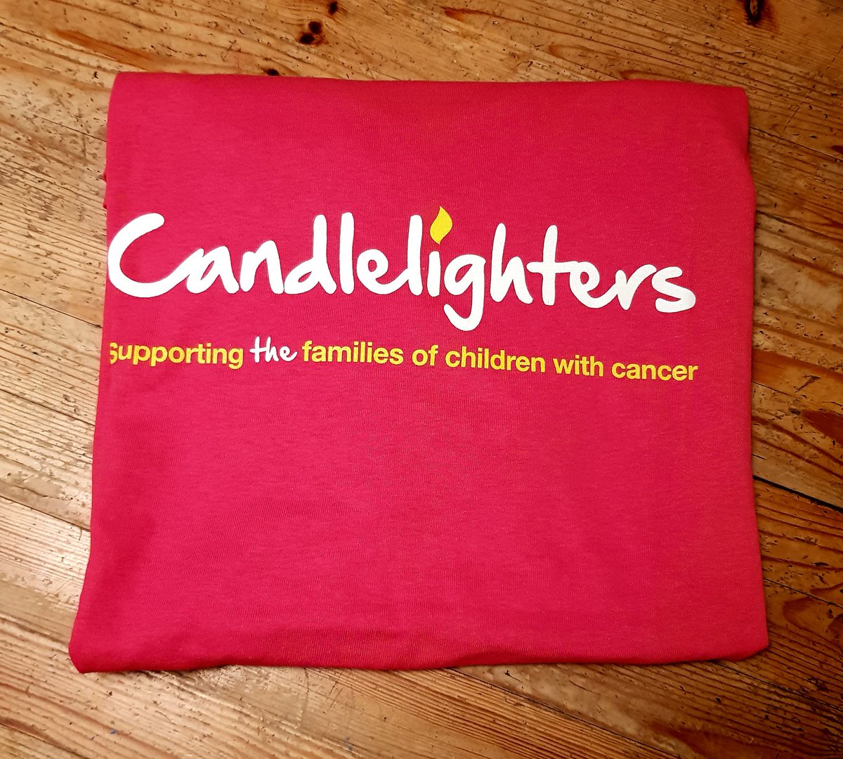 MrsBonnieSteel's tweet photo. My @CandlelightersT tshirt arrived today π I cannot wait to put together my pink outfit for #PockRun on #Wednesday π #gobigorgohome π€© https://t.co/4CNbmsmI8G