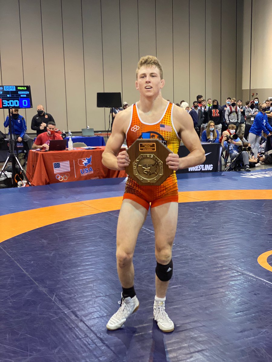 TruaxBernie's tweet photo. UWW Juniors 74kg National Champ. Thanks to my coaches and teammates for making this possible! @CalPolyWrestle is on the come up! https://t.co/LHw8j75HOA