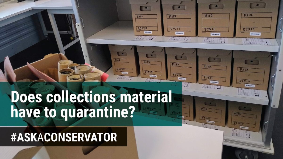 LibraryArchives's tweet photo. “Does collections material have to quarantine?”
Find out the answer on November 18. #AskAConservator #ConservationAtLAC https://t.co/L7SkAUP4v3
