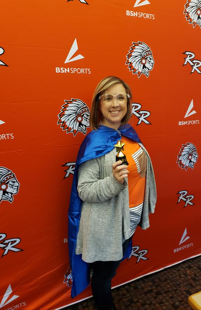 MrBlankenship2's tweet photo. Congratulations to Ms. Alicia H. for being RRHS' Superhero this week. Alicia goes beyond the call of duty to assure students & staff are taken care of. #WCPSSuccess https://t.co/jZNElFjchy