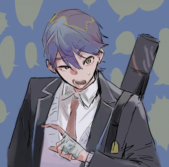 #金剛力也像
コラボたくさん嬉しい〜!
マウントとったりすぐ反論したりがおもろかったよの絵 