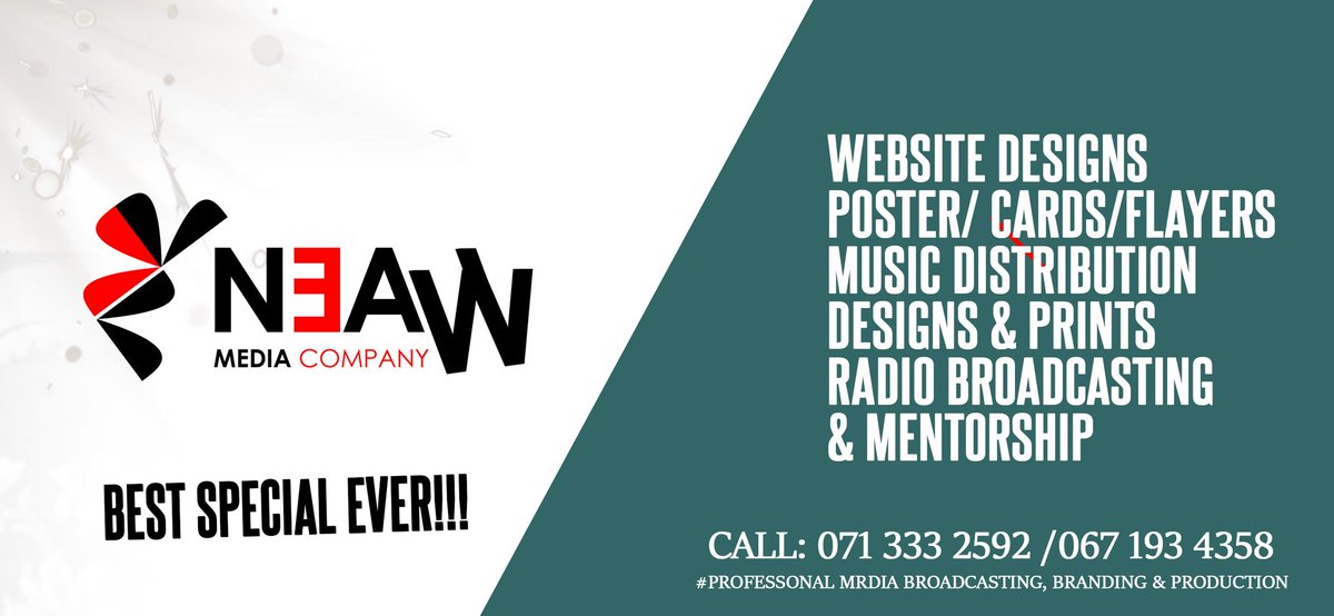 eantouchradio's tweet photo. Get your best offer today #blackfridaysales get it now and save forever #save 30% Up to 75% Off. #FreeBhancela 

Website Designs
Poster/Cards/Flayers
Music Distribution 
Designs &amp; Prints
Radio Broadcasting

Call/WhatsApp Now 0713332592/0671934358
#SkeemSaam
#BushiriEscape https://t.co/GACJNkTFip