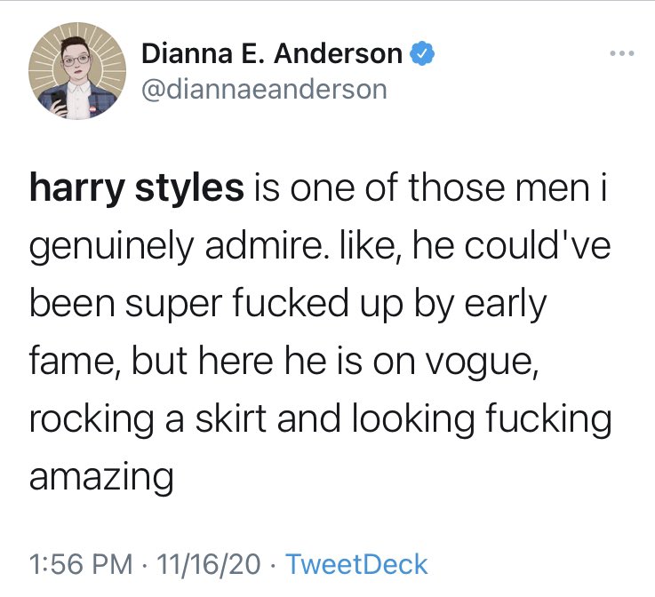 celebrities backing up harry styles; a thread