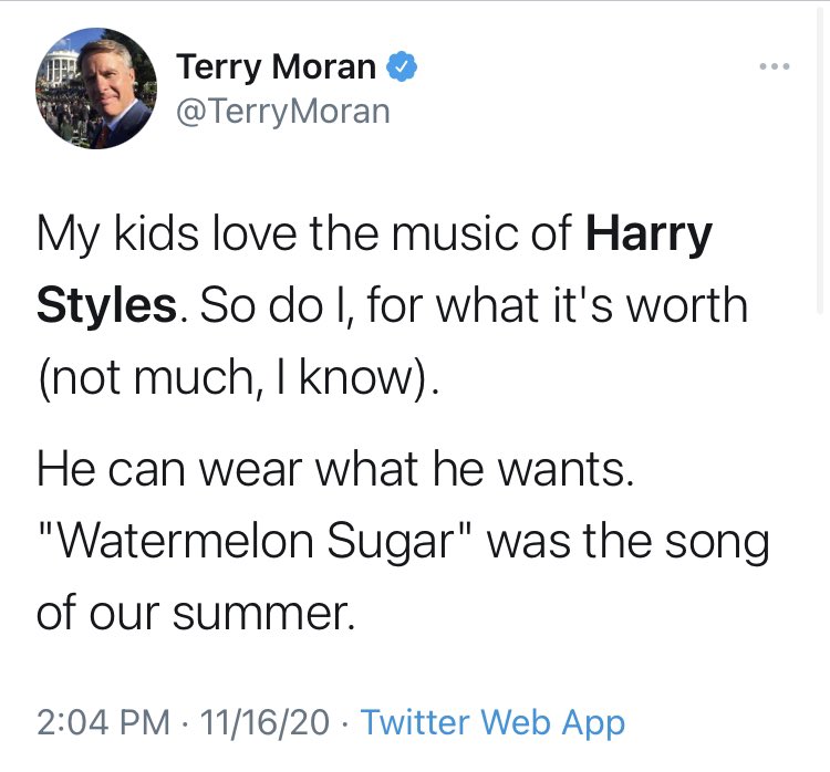 celebrities backing up harry styles; a thread