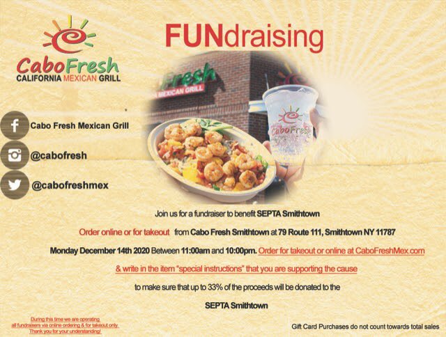 GH Families - Support SEPTA’s upcoming fundraiser at Cabo Fresh!