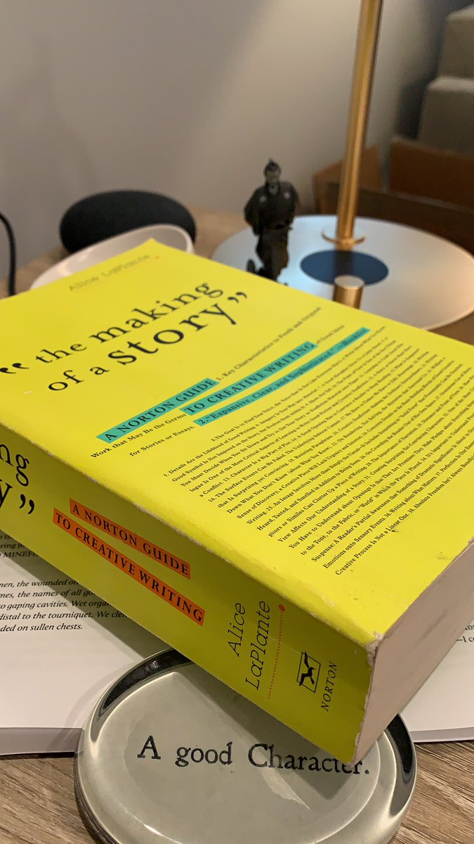 The prompt: from Alice LaPlante’s wonderful  @wwnorton tome: