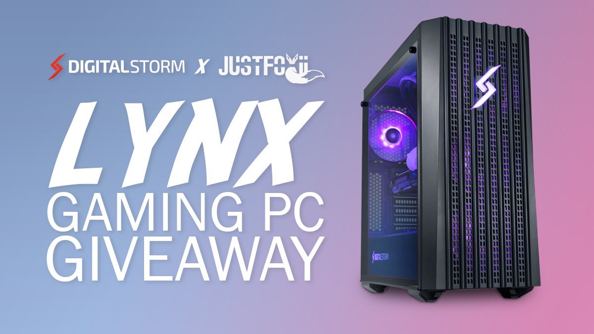 KyleeCarterrr's tweet image. I’m teaming up with @DigitalStormPC to giveaway a Lynx Level 3 gaming PC!! Bonus entries for my Twitch subs! 👀

gleam.io/wnwxK/justfoxi…