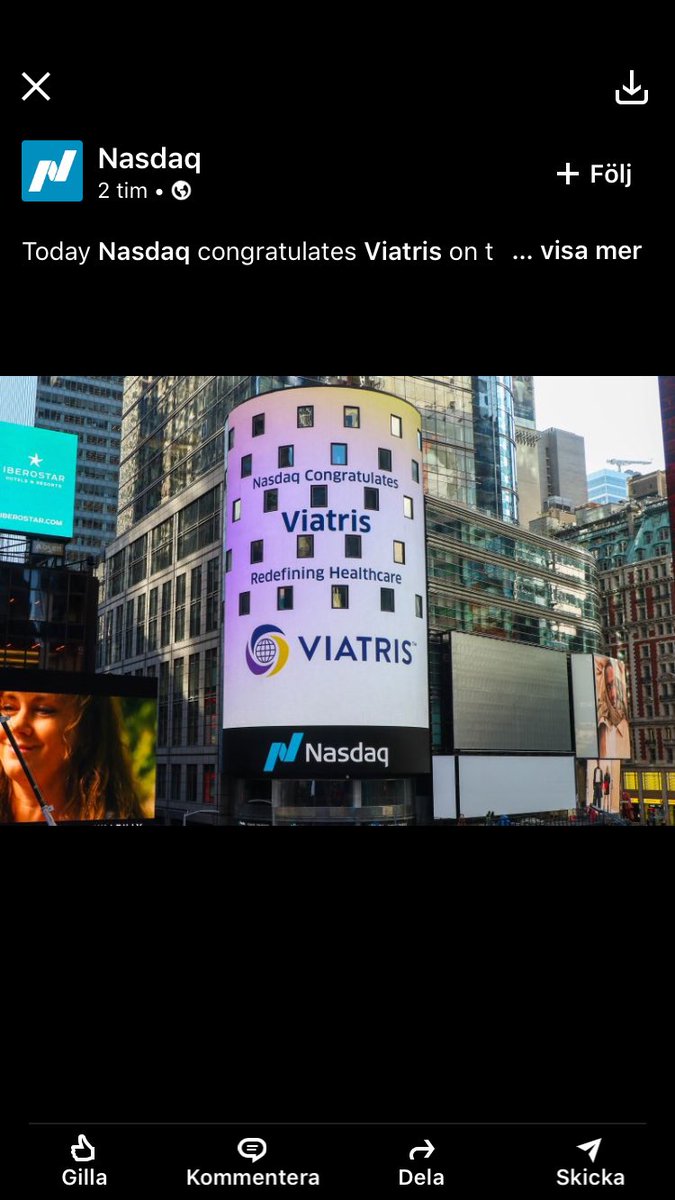 linaamandersson's tweet photo. Historic day today.#viaviatris https://t.co/lLrdxTSJJX