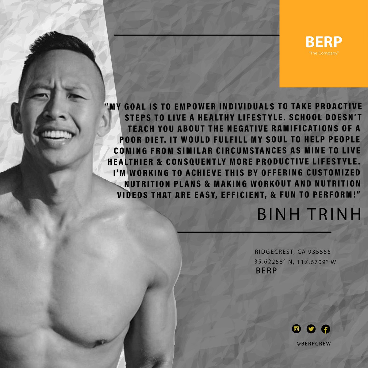 BERPCrew's tweet image. BERP Profile - Bihn Trihn