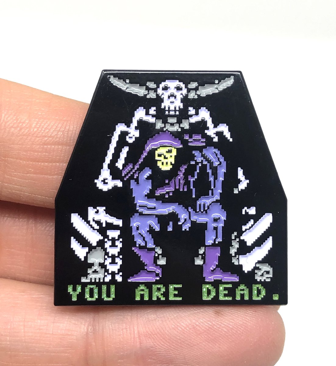 Canvas_Quest's tweet photo. New release: Masters of the Universe: Super Adventure for C64, Skeletor “You are Dead” 2” enamel pin or magnet —Available at: https://t.co/en3KIrdfRB

#mastersoftheuniverse #hemanandthemastersoftheuniverse #skeletor #heman #c64 #skeletorpin #skeletorart #retrogaming #motu #retro https://t.co/JBMeYdEI9W