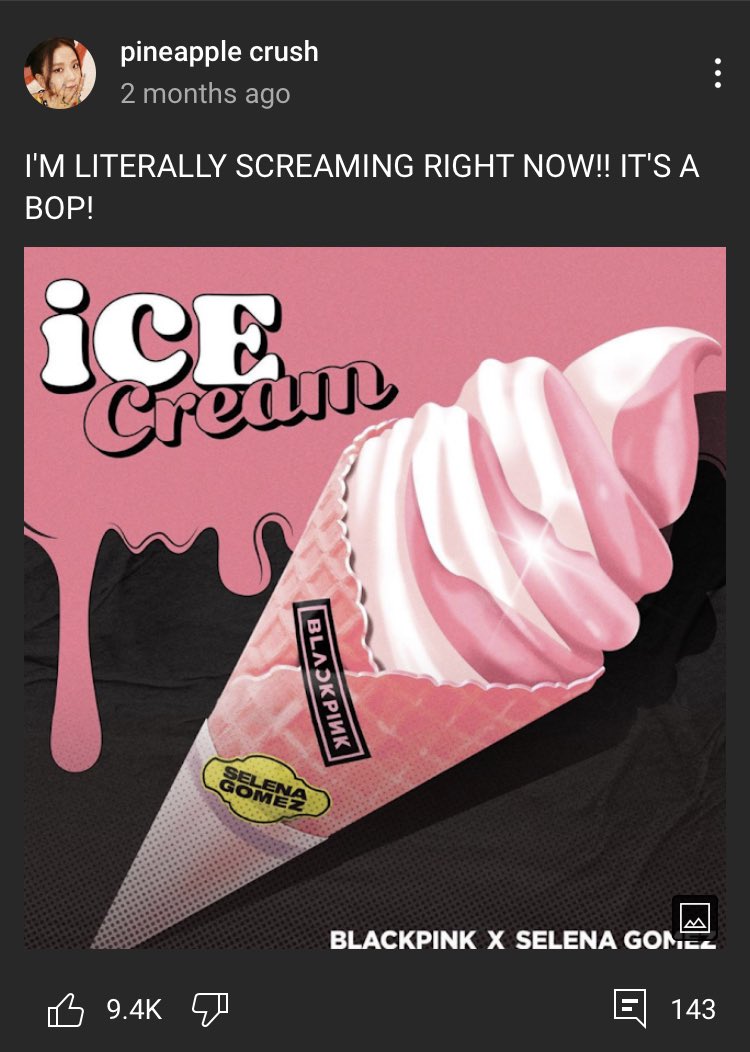 1. This person gives funny and very wholesome Blackpink content out and is great on promoting!Channel: pineapple crush