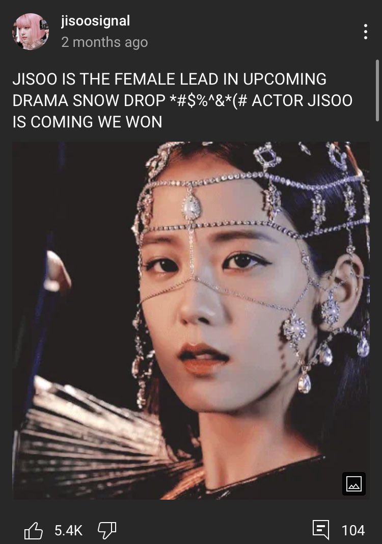 2. This person give positive content on other female idols too, but is it a very good channel and promotes well.Channel: jisoosignal