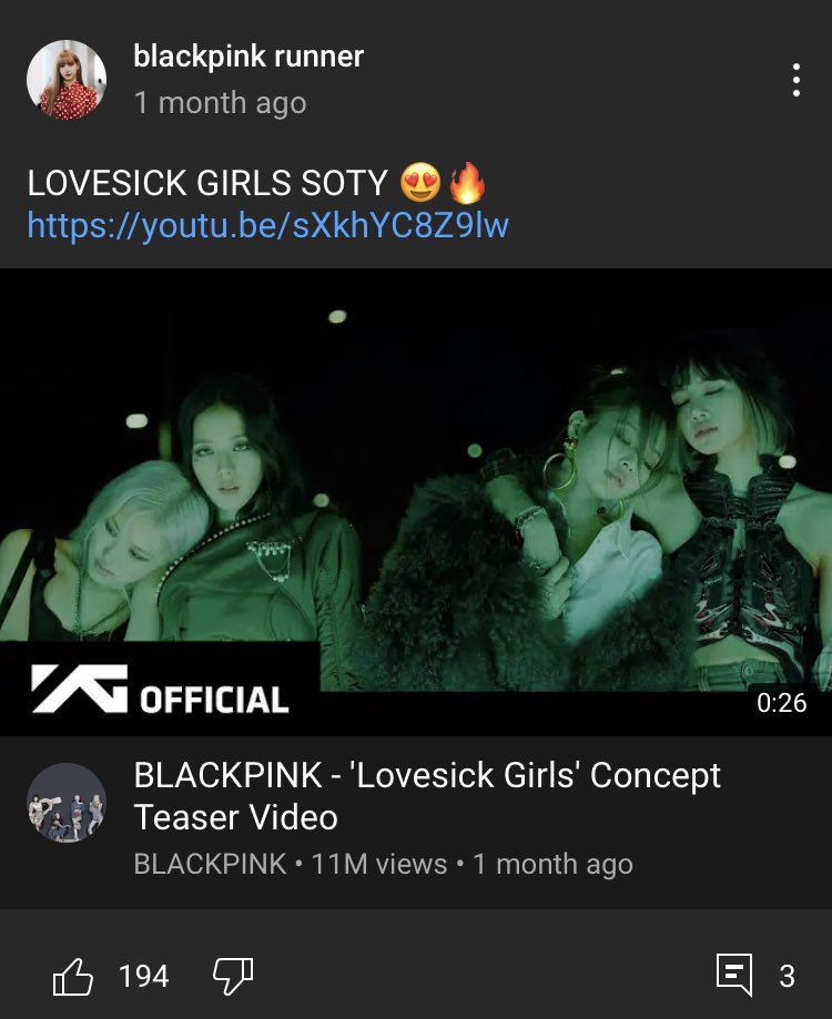 4. This person is VERY good on encouraging their subscribers to vote and stream, and gives out amazing Blackpink content!Channel: blackpink runner