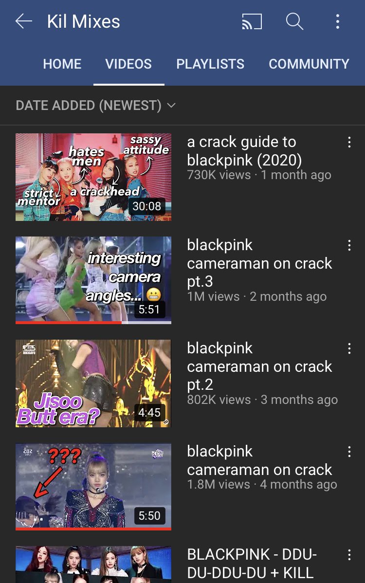 7. The creater is responsible for the famous “crack guide to Blackpink” and their videos are funny a nd very good! They are good on promoting too!Channel: Kil Mixes