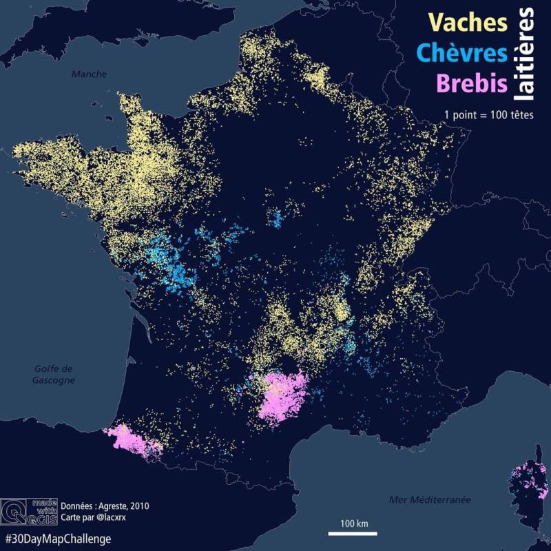 NevannenMarine's tweet photo. 🐑🐄🐐#ruminants pour le plaisir des yeux! @l_coutey @Colilico_ @1 point = 100 têtes. 🌏🌏🌏Les secteurs #délevage se dessinent. Contribuons à les défendre! La France est le deuxième #producteur de lait en Europe après l’Allemagne. 🥛👌👍 https://t.co/cMPYWzqYlg