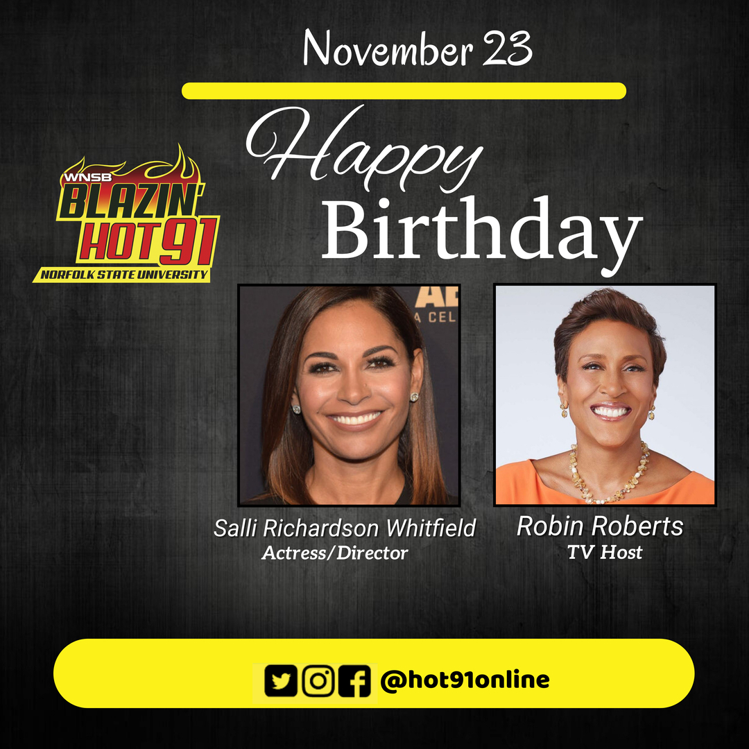 Happy Blazin\ Hot Birthday to Robin Roberts & Salli Richardson-Whitfield  