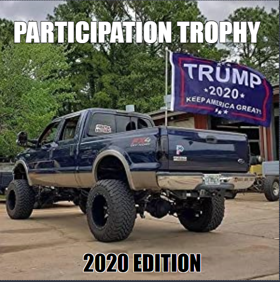 3000BeesInASuit's tweet image. Keep your participation trophy 2020 edition flying high! #KAG2020 #kag2020landslidevictory #TrumpIsALaughingStock #Trump