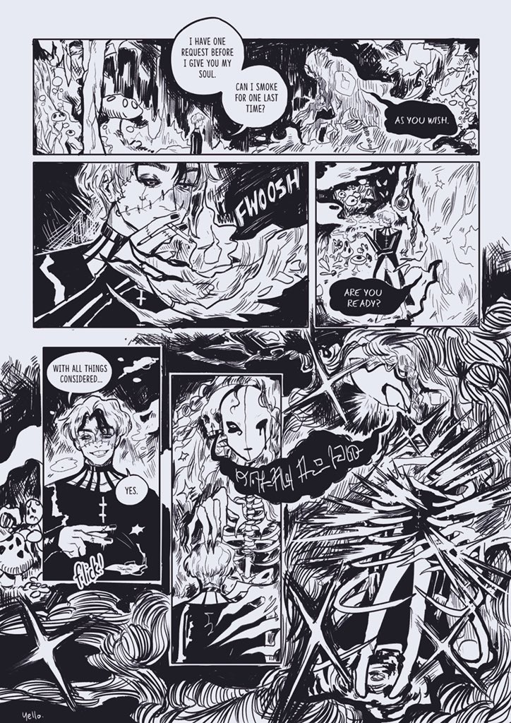 Into the darkness 🌙 page from today's class #wip #comics 