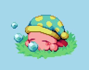 カービィ 「S n o r i n g?

@Pixel_Dailies #pixel_da」|gatoのイラスト