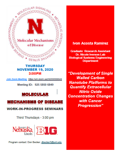 UNL_Biochem's tweet photo. MMoD Work-in-Progress Seminar THURSDAY,  October 15, 2020  @ 3:00pm
Please Join Zoom Meeting:  https://t.co/uhheRC45au https://t.co/zDtRv3DQc6