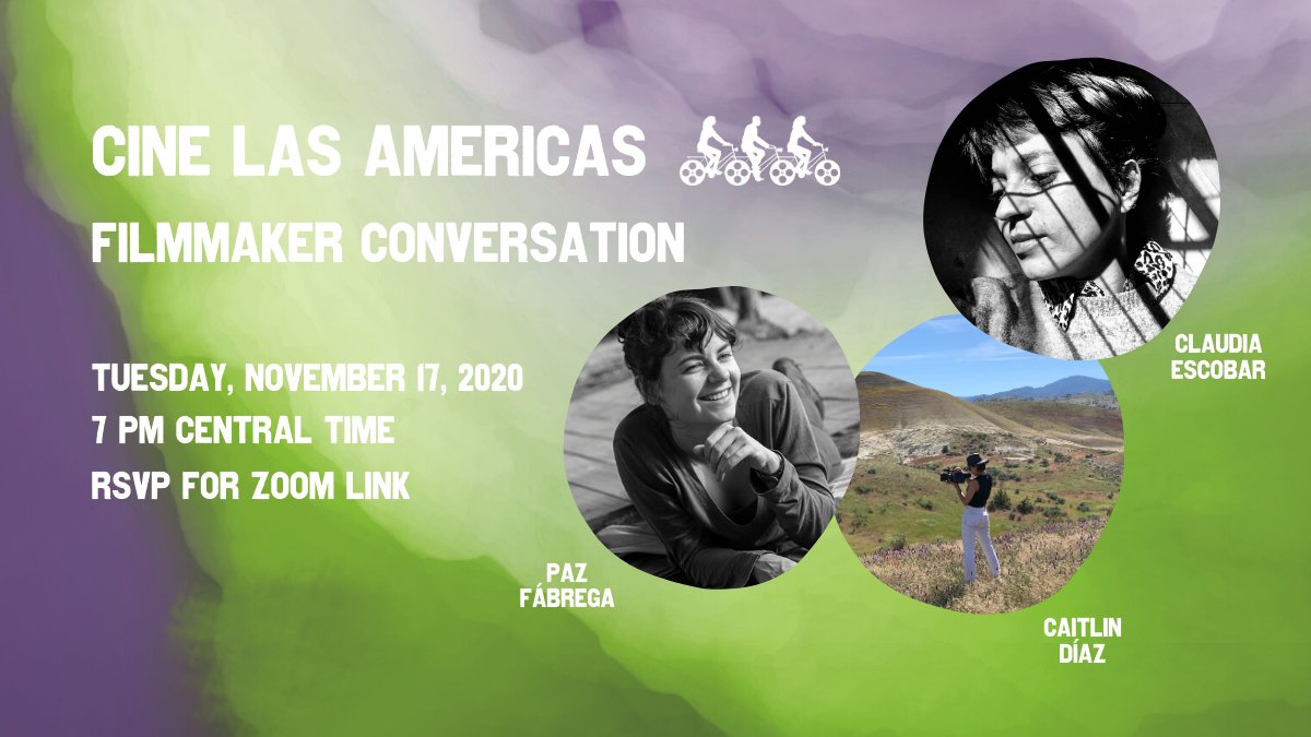 KQEDarts's tweet photo. Catch @DearHomelandDoc's director @cla_utopia with two other filmmakers as they discuss their upcoming projects and thoughts on how niche festivals are beneficial to filmmakers.⁣
⁣
🎟 RSVP for @cinelasamericas' filmmaker conversation TOMORROW at 7pm CT➡https://t.co/lN7eNfR77j https://t.co/PPc2HcgxrT