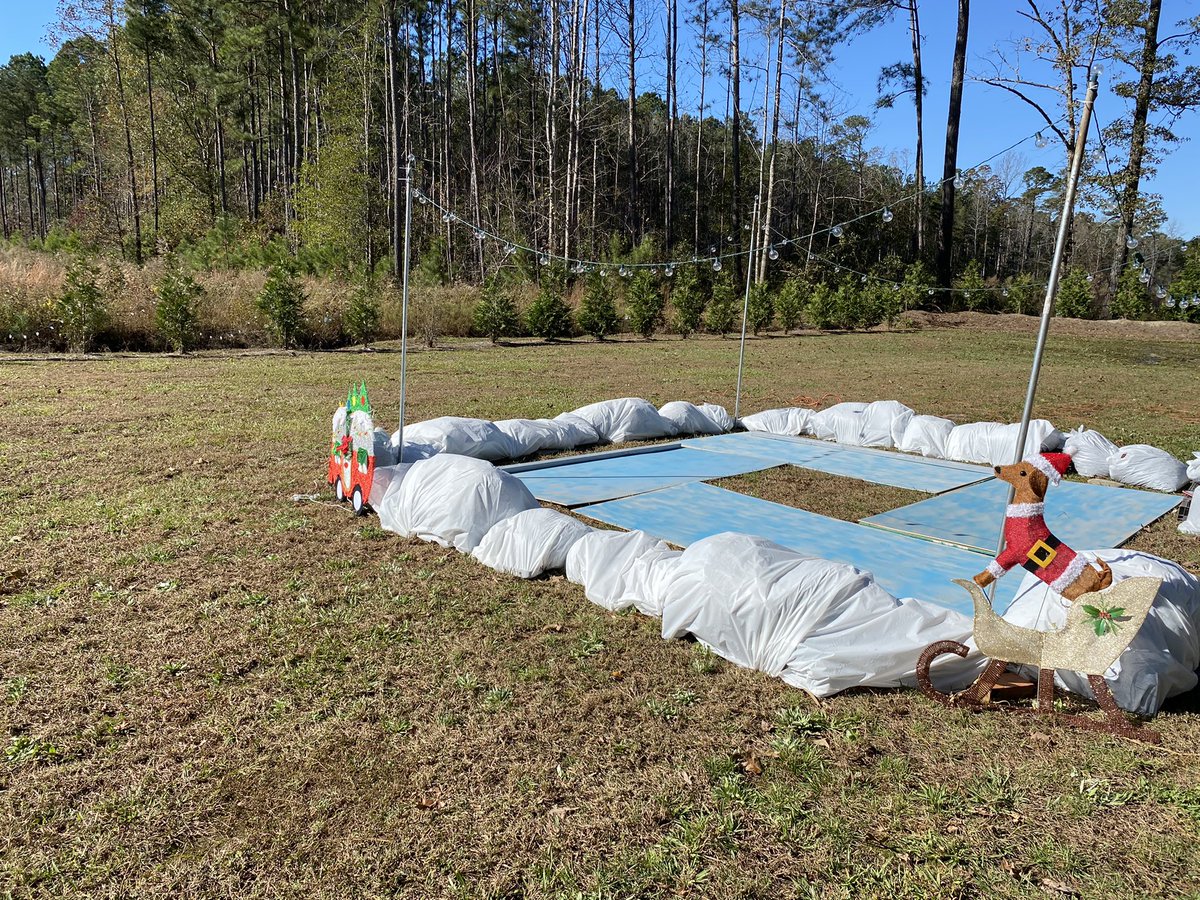 KenlyTFLM's tweet photo. Decorations are going up all over the grounds in preparation for our Christmas Village Drive Through event on December 4, 5, 11, &amp; 12th! Here’s a sneak peek at some completed and in progress #holiday magic. We can’t wait for you to see it all—5-8pm all 4 evenings! #VisitJoCo https://t.co/DomrdrDw4V